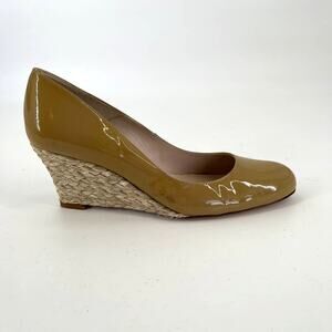 L.K. Bennett Maddox Patent Leather Espadrille Wedges